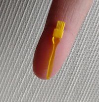 1:12 Dollhouse BBQ basting brush Faux silicone basting brush for kitchen or grilling REF Clear yellow PRICE is for EACH