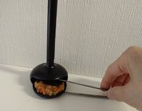 RESERVED for Sherryl.  1:12 Dollhouse miniature hanging modern fireplace with flickering insert REF Black