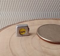 1:12 Dollhouse miniature tape measure for mini DIYer or garage workshop REF Silvery PRICE is for EACH