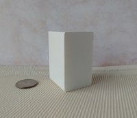 1:12 Dollhouse 2-drawer filing cabinet with rounded corners contemporary style for mini home office or craft room REF Turquoise filing