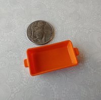 1:12 miniature faux stoneware baking dish Casserole baking dish for autumn or thanksgiving