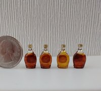1:12 Dollhouse miniature maple syrup in faux glass bottle Dollhouse kitchen accessory Price is for EACH bottle