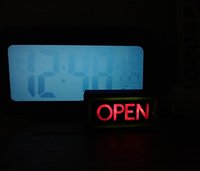 1:12 Dollhouse light up OPEN sign Battery operated store OPEN sign Free standing and no external wires