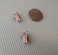 1:12 Dollhouse kitchen sink sponge holder with faux suction cup comes with one orange sponge PRICE is for each set