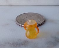 1:12 Dollhouse miniature sippy cup with easy grip handles REF Orange