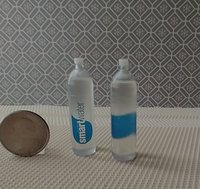 1:6 Playscale dollhouse miniature bottled water Tall bottle of drinking water in 6th scale