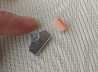 1:12 Dollhouse kitchen sink sponge holder with faux suction cup comes with one orange sponge PRICE is for each set