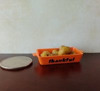 1:12 miniature faux stoneware baking dish Casserole baking dish for autumn or thanksgiving