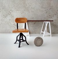 1:12 Dollhouse miniature office chair desk chair farmhouse style