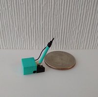 1:12 dollhouse miniature soldering iron with stand and faux digital display station (NON-working) REF Mint