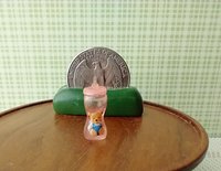 1:12 Dollhouse miniature pink sippy cup with teddy bear decal REF Pink lid