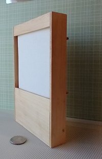 REERVED 1:12 Dollhouse miniature Murphy bed in solid hard maple Full/double fold-down bed Wall bed with shelving multi-function dolls bed