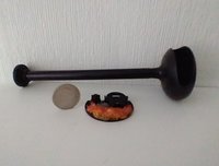 1:12 Dollhouse miniature hanging modern fireplace with battery operated flickering insert REF Black