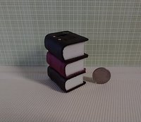 Mini leather bound book of spells Battery lighted Halloween spell book Halloween decor REF Medium brown leather