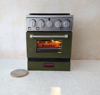 1:12 miniature faux stoneware baking dish Casserole baking dish for autumn or thanksgiving