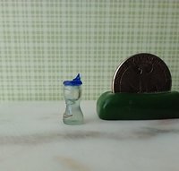 1:12 Dollhouse miniature blue sippy cup with sail boat decal REF Blue lid