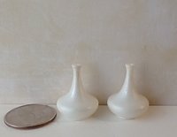 1:12 miniature white bell-shaped vase for mini home decor  Price is for EACH