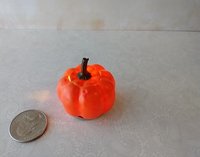 Battery operated miniature light up Jack-O-Lantern Pumpkin LED light for Halloween No external wires REF Blue eyes