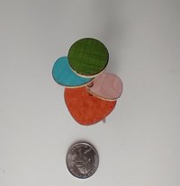 RESERVED for Sherryl.  1:12 Dollhouse mid-century style plant stand inspired by Formica 4-tier plant stand with tapered legs