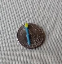 1:12 Dollhouse kitchen brush with handle REF Blue handle