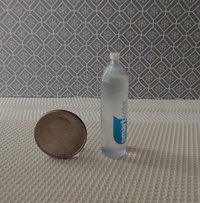1:6 Playscale dollhouse miniature bottled water Tall bottle of drinking water in 6th scale