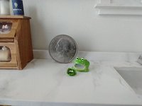 RESEDRVED 1:12 Dollhouse miniature kitchen frog scrubby holder or sponge holder