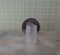 1:12 Dollhouse miniature mason jar inspired glassware no handle DIY supply Price is for EACH REF Clear jar vase