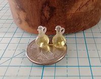 1:12 Dollhouse cooking oil dispenser  faux glass cruet olive oil dispenser with clear stopper PRICE is for EACH