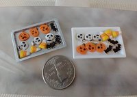 1:12 scale dollhouse assorted Halloween cookies set of 12 Decorative cookies
