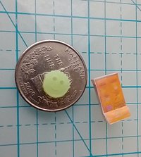 1:12 Dollhouse kitchen sponge in open packaging box