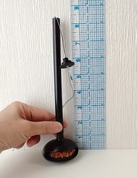 RESERVED for Sherryl.  1:12 Dollhouse miniature hanging modern fireplace with flickering insert REF Black