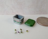 1:12 Dollhouse miniature dishwasher detergent pods Dishwasher pods container with removable lid and 6 pods PRICE is for each set