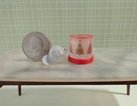 1:12 Dollhouse miniature fall candle sleeve or battery lighted candle holder REF Multi-colored trees