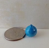 1:12 miniature blue sphereical vase