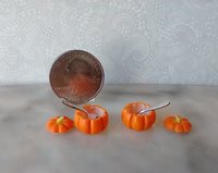 1:12 scale dollhouse pumpkin soup bowl with lid for fall or Halloween Thanksgiving Decorative serving bowl REF Orange PRICE is for EACH unit