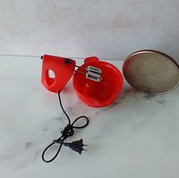 1:12 Dollhouse miniature hand mixer with power cord and plug REF Red