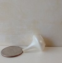 1:12 miniature white bell-shaped vase for mini home decor  Price is for EACH