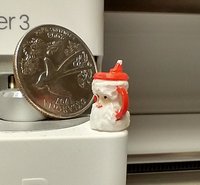 1:12 Dollhouse miniature Santa sippy cup with easy grip handles hand painted and finished REF Santa