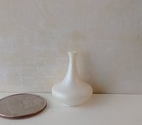 1:12 miniature white bell-shaped vase for mini home decor  Price is for EACH