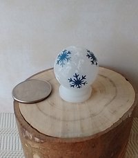 1:12 Dollhouse holiday light up globe ornament Free standing frosted globe Christmas ornament Battery operated holiday light REF Let it snow