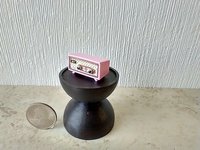 1:12 scale dollhouse retro radio Mid-century style radio MCM accessory REF Pink case