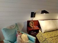 1:12 Dollhouse miniature mid-century modern swing arm wall light MCM wall mounted light with black shade Battery operated LED miniature lamp Price is for EACH unit