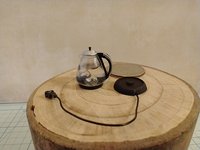 RESERVED 1:12 Dollhouse miniature electric kettle See-thru/ faux glass kettle Electric tea kettle with cord attached to base - NON-working