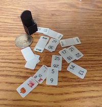 1:12 dollhouse miniature perpetual calendar Shuffle calendar in black holder box Table top calendar Desk calendar in modern settings PRICE is for EACH set