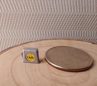 1:12 Dollhouse miniature tape measure for mini DIYer or garage workshop REF Silvery PRICE is for EACH