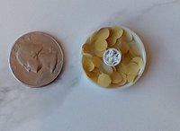 1:12 Dollhouse miniature potato chips in dip platter