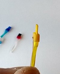 1:12 Dollhouse BBQ basting brush Faux silicone basting brush for kitchen or grilling REF Clear yellow PRICE is for EACH