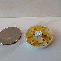 1:12 Dollhouse miniature potato chips in dip platter