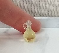 1:12 Dollhouse cooking oil dispenser  faux glass cruet olive oil dispenser with clear stopper PRICE is for EACH