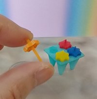 1:12 Dollhouse miniature popsicle mold set or ice pop mold  REF Cone-shaped